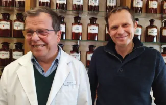 Dirk Halet en zijn vader Leo Halet