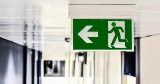Nooduitgang emergency exit