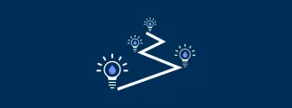Innovatiewandeling landscape blauw